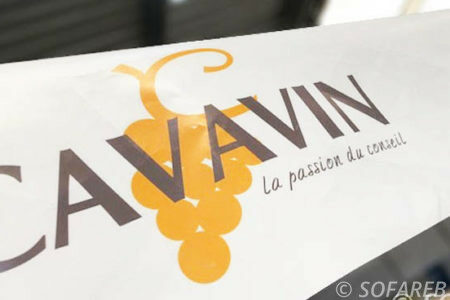 Impression grand format sur une bâche pour l'entreprise Cavavin